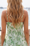 Vestido Curto de Regresso a Casa, Vestido Curto de Boas-Vindas Florais Florais A-Line A-Line Floral com Folhos
