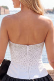 Vestido Curto de Regresso a Casa em Linha A, com alças e fúcsia e alças, com laço