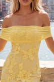 Vestido amarelo floral justo, justo, de regresso ao lar com folhos
