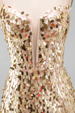 Corpete bodycon verde menta brilhante, renda nas costas, lantejoulas, vestido curto de regresso a casa