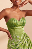Bodycon amarelo claro, Lantejoulas franzidas com lantejoulas, atacar as costas do vestido de boas-vindas com faixa