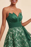 Lantejoulas azul céu A-Line Sweetheart Atacam Vestido de Regresso a Casa com Faixa