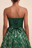 Lantejoulas azul céu A-Line Sweetheart Atacam Vestido de Regresso a Casa com Faixa