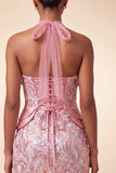 Vestido curto de regresso a casa, vestido curto de regresso a casa com renda nas costas