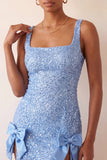 Vestido de Homecoming com Laquejoulas Bodycon Bodycon Verde Menta com Laço
