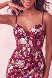 Vestido Curto de Regresso a Casa Corset, Bodycon Bodycon Corset Cor-de-rosa, com lantejoulas