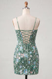 Vestido Curto de Regresso a Casa Corset, Bodycon Bodycon Corset Cor-de-rosa, com lantejoulas