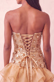 Vestido Curto de Homecoming Bodycon Bodycon Sem Lantejoulas Azul com Folhos