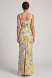 Vestido de Mãe da Noiva, Sereia Blush com decote quadrado com missangas, longo e franzido