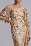 Vestido de Mãe da Noiva com Lantejoulas Assimétricas de Melancia e Sereias
