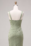 Vestido Midi Floral Estampado Estampado Verde Sereia Verde Claro