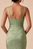 Vestido Midi Floral Estampado Estampado Verde Sereia Verde Claro