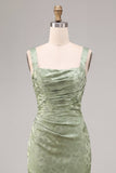 Vestido Midi Floral Estampado Estampado Verde Sereia Verde Claro