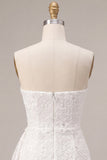 Vestido Branco Bodycon Floral Bodycon Sem Alças com Faixa