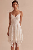 Vestido Mini Floral de Tiras Finas Marfim Linha A