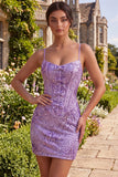 Vestido de regresso a casa Plum Bodycon Bodycon com alças finas, lantejoulas,