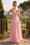 Vestido Maxi sem costas com flor azul de chiffon em chiffon com alças finas e folhos