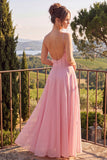 Vestido Maxi sem costas com flor azul de chiffon em chiffon com alças finas e folhos