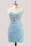 Bodycon Bodycon Corset Floral Transparente Corset Transparente Vestido de Regresso a Casa com Renda nas Costas