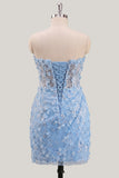 Bodycon Bodycon Corset Floral Transparente Corset Transparente Vestido de Regresso a Casa com Renda nas Costas