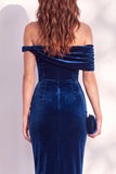 Vestido de cocktail midi veludo midi com bodycon cor cor de bordô