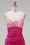 Vestido Curto de Regresso a Casa Vermelho Laranja Sweetheart Ruched Bodycon