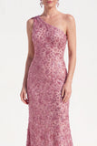 Vestido Floral de Mãe da Noiva de Champanhe Sereia com Lantejoulas