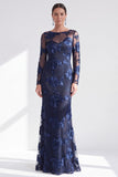 Vestido longo de mãe da noiva com gola bateau de gola bata em forma de sereia vermelha