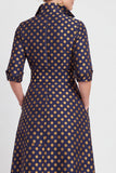 Vestido de mãe da noiva com cinto A-Line Floral Jacquard Floral