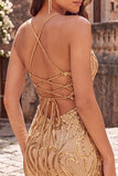 Vestido de regresso ao lar com alças finas bodycon com lantejoulas azul escuro e renda nas costas