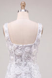 Vestido de Homecoming com lantejoulas bodycon decote quadrado com decote quadrado e flores 3D