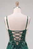 Vestido curto curto floral de regresso a casa verde verde escuro bodycon alças finas
