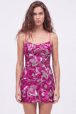 Vestido de regresso a casa azul bodycon alças finas, lantejoulas com missangas e renda nas costas