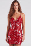 Vestido de Regresso a Casa Verde Bodycon Bodycon Cintilante Tiras Finas