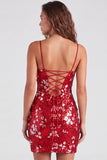 Vestido de Regresso a Casa Verde Bodycon Bodycon Cintilante Tiras Finas