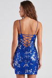Vestido de Regresso a Casa Verde Bodycon Bodycon Cintilante Tiras Finas