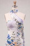 Vestido curto de regresso a casa, vestido corto bodycon floral em marfim sem alças, renda nas costas