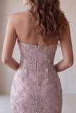 Vestido Curto de Regresso a Casa Curto Curto de Boas-Vindas Bodycon Bodycon Bodycon Pérolas Florais Franzidos e Vestido Curto de Regresso a Casa