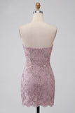 Vestido Curto de Regresso a Casa Curto Curto de Boas-Vindas Bodycon Bodycon Bodycon Pérolas Florais Franzidos e Vestido Curto de Regresso a Casa