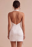 Vestidinho Branco Pequeno Bodycon Bodycon Caber