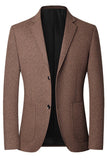 Blazer de baile de finalistas castanho castanho com um só peito