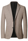 Blazer de baile de finalistas castanho castanho com um só peito