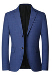 Blazer Azul de Homem com Lapela de Entalhe Simples