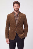 Blazer de baile de finalistas castanho castanho com um só peito