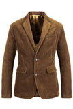 Blazer de baile de finalistas castanho castanho com um só peito