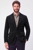 Blazer Blazer de Homem de Baile de Finalistas Castanho de Um Abotoamento Simples