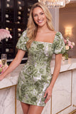 Vestido Curto de Boas-Vindas, Bodycon Flor Vermelha Preta Vermelho