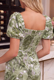 Vestido Curto de Boas-Vindas, Bodycon Flor Vermelha Preta Vermelho