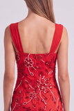 Vestido Curto de Boas-Vindas, Bodycon Floral Franzido, Azul Celeste, com Lantejoulas