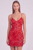 Vestido curto de regresso a casa, vestido curto com lantejoulas cor-de-rosa floral bodycon, lantejoulas e renda nas costas